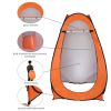 12 Person Portable Pop Up Toilet Shower Tent Changing Room Shelter - Orange