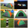 Waterproof Camping Dome Tent for Hiking and Survival - Orange & Green