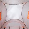 12 Person Portable Pop Up Toilet Shower Tent Changing Room Shelter - Orange