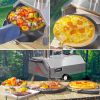 Semi-Auto Silver 12 Outdoor Pizza Oven Portable Wood Fired Pizza Oven Outdoor