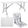 6ft Portable Folding Table for Camping, Picnics, and Parties