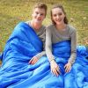 Waterproof Sleeping Bag with 2 Pillows for 2 People 