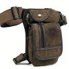 Canvas Drop Leg Bag Outdoor Waist Pack For Men Women Tactical Military