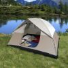 Waterproof Dome Tent with Detachable Rain Cover for 4-Person Camping