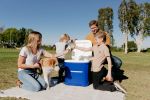 Laguna Ice Chest Cooler with Wheels - 60 Qt Blue