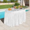 Plastic Party Ice Folding Table with Matching Skirt