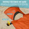 1pc Sand Resistant Beach Blanket for 4-6 Adults Waterproof Picnic Mat