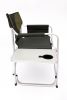 Padded Folding Outdoor Chair with Side Table & Storage Pockets – Lightweight