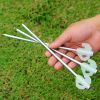 Heavy Duty Tent Stakes and Ground Nails for Camping - 8pcs Glowing Pegs