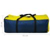 4-Person Camping Tent Navy Blue and Yellow