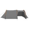 4-Person Compact Camping Tent Gray and Orange