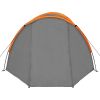 4-Person Compact Camping Tent Gray and Orange
