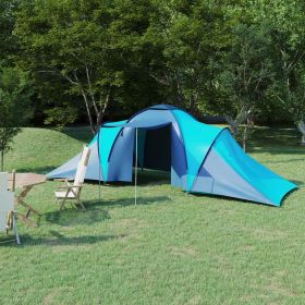 6-Person Family Tent  Blue and Light Blue