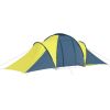 6-Person Family Tent  Blue and Yellow