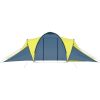 6-Person Family Tent  Blue and Yellow