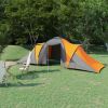6-Person Family Tent  Gray and Orange