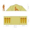6-Person Family Tent  Gray and Orange