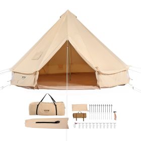 VEVOR 5-8 Person Canvas Glamping Bell Tent, Breathable Waterproof TC cotton