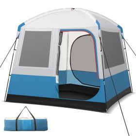 Camping Tent for 5 People with Mesh Windows and Carrying Bag