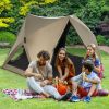 Pop-Up Family Tent with Rainfly and Skylight - 6-Sided Green