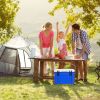 Portable Cooler Ice Box for Camping - 58 Quart Capacity, Blue