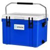 Portable Cooler Ice Box for Camping - 58 Quart Capacity, Blue
