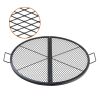 VEVOR X-Marks Fire Pit Grill Grate, Folding Round Cooking Grate,HD Steel