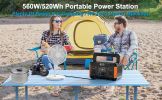 FlashFish 560W Portable Power Station – 11-Output Solar Generator