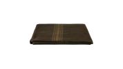 CAMEL STRIPED WOOL BLANKET-BROWN