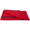 NAVY-STRIPED RED WOOL BLANKET