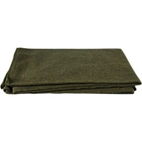 FRENCH ARMY STYLE WOOL BLANKET-FRENCH OLIVE