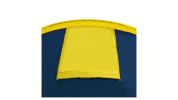 4-Person Camping Tent Navy Blue and Yellow