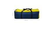 4-Person Camping Tent Navy Blue and Yellow