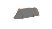 4-Person Compact Camping Tent Gray and Orange