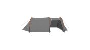 4-Person Compact Camping Tent Gray and Orange