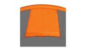 4-Person Compact Camping Tent Gray and Orange