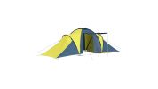 6-Person Family Tent  Blue and Yellow
