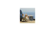 Outdoor Camping Cooking Table with Storage Organizer