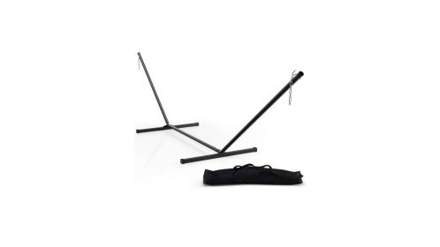 Heavy-Duty Hammock Stand with Storage Bag for 2-Person Relaxation