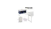 4Ft Folding Camping Table with Storage