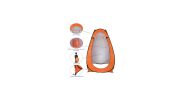 12 Person Portable Pop Up Toilet Shower Tent Changing Room Shelter - Orange