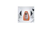 12 Person Portable Pop Up Toilet Shower Tent Changing Room Shelter - Orange