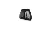Oversized Pop Up Shower Tent with Window Floor and Storage Pocket-Black