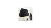 Oversized Pop Up Shower Tent with Window Floor and Storage Pocket-Black
