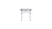 Roll Up Portable folding Camping Aluminum Picnic Table - Color: Silver