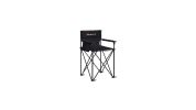 Portable 38 Inch Oversized High Camping Fishing Folding Chair - Color: Black