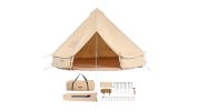 VEVOR 5-8 Person Canvas Glamping Bell Tent, Breathable Waterproof TC cotton