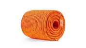 VEVOR Double Braided Polyester Rope, 1/2 in x 220 ft-orange and black