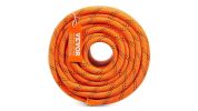 VEVOR Double Braided Polyester Rope, 1/2 in x 220 ft-orange and black