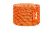 VEVOR Double Braided Polyester Rope, 3/8 in x 120 ft-orange and black
